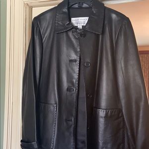 Ellen Tracey (Nordstrom) genuine leather top